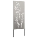 Have privatliv skærm Blomstret Rusten 50 x 140 cm Cortenstål