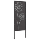 Have privatliv skærm Fretwork Sort 50 x 140 cm Koldvalset stål