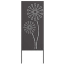 Have privatliv skærm Fretwork Sort 50 x 140 cm Koldvalset stål
