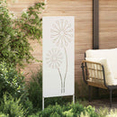 Have privatliv skærm Fretwork Hvid 50 x 140 cm Koldvalset stål