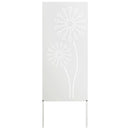Have privatliv skærm Fretwork Hvid 50 x 140 cm Koldvalset stål