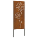 Have privatliv skærm Fretwork Rusten 50 x 140 cm Cortenstål