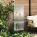 Have privatliv skærm Blomstret Sølv 50 x 140 cm Rustfrit stål