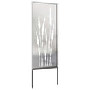 Have privatliv skærm Blomstret Sølv 50 x 140 cm Rustfrit stål