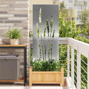 Have privatliv skærm Sølv 50 x 140 cm Galvaniseret stål