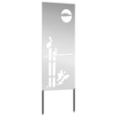 Have privatliv skærm Sølv 50 x 140 cm Galvaniseret stål