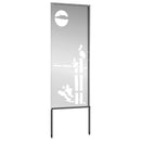 Have privatliv skærm Sølv 50 x 140 cm Galvaniseret stål