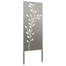 Have privatliv skærm Blomstret Rusten 50 x 140 cm Cortenstål