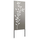 Have privatliv skærm Blomstret Rusten 50 x 140 cm Cortenstål