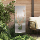 Have privatliv skærm Dyreprint Sølv 50 x 140 cm Rustfrit stål