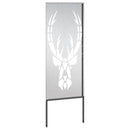 Have privatliv skærm Dyreprint Sølv 50 x 140 cm Rustfrit stål