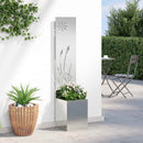 Have privatliv skærm Sølv 32 x 150 cm Galvaniseret stål