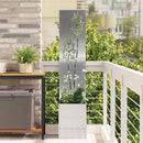 Have privatliv skærm Sølv 32 x 150 cm Galvaniseret stål