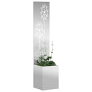 Have privatliv skærm Sølv 32 x 150 cm Galvaniseret stål