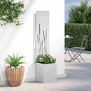 Have privatliv skærm Sølv 32 x 150 cm Galvaniseret stål