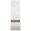 Have privatliv skærm Blomstret Sølv 50 x 150 cm Rustfrit stål