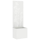 Have privatliv skærm Blomstret Hvid 50 x 150 cm Koldvalset stål