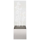 Have privatliv skærm Blomstret Sølv 50 x 150 cm Rustfrit stål