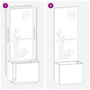 Have privatliv skærm Sølv 50 x 32 x 150 cm Galvaniseret stål