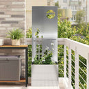 Have privatliv skærm Sølv 50 x 32 x 150 cm Galvaniseret stål