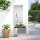 Have privatliv skærm Sølv 50 x 32 x 150 cm Galvaniseret stål