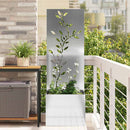 Have privatliv skærm Sølv 50 x 32 x 150 cm Galvaniseret stål