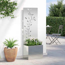 Have privatliv skærm Sølv 50 x 32 x 150 cm Galvaniseret stål
