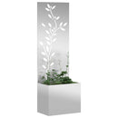 Have privatliv skærm Sølv 50 x 32 x 150 cm Galvaniseret stål