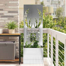 Have privatliv skærm Sølv 50 x 150 cm Galvaniseret stål