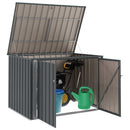 Have Opbevaringskasse Sort 151,5 x 107 x 100 cm Stål