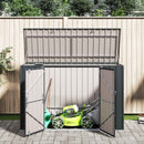 Have Opbevaringskasse Sort 214 x 82 x 132 cm Stål