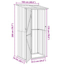 Haveskure Antracit 103 x 74 x 200 cm Metal