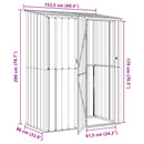 Haveskure Brun 153,5 x 86 x 200 cm Metal