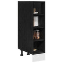 Køkken base kabinet Sort eg 20 x 44,5 x 81,5 cm Konstrueret træ