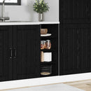 Køkken base kabinet Sort eg 30 x 44,5 x 81,5 cm Konstrueret træ