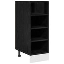 Køkken base kabinet Sort eg 30 x 44,5 x 81,5 cm Konstrueret træ