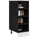 Køkken base kabinet Sort eg 30 x 44,5 x 81,5 cm Konstrueret træ