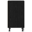 Køkken base kabinet Sort eg 30 x 44,5 x 81,5 cm Konstrueret træ