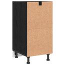 Køkken base kabinet Sort eg 40 x 44,5 x 81,5 cm Konstrueret træ