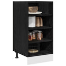 Køkken base kabinet Sort eg 40 x 44,5 x 81,5 cm Konstrueret træ