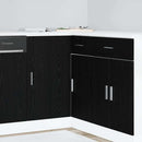 Køkken Hjørne Base Skab med dør Sort eg 86 x 46 x 81,5 cm