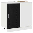 Køkken Hjørne Base Skab med dør Sort eg 86 x 46 x 81,5 cm