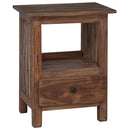 Sengebord Brun 30 x 30 x 47 cm Solid genbrugs træ