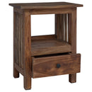 Sengebord Brun 30 x 30 x 47 cm Solid genbrugs træ