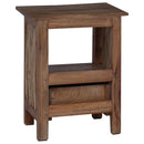 Sengebord Brun 30 x 30 x 47 cm Solid genbrugs træ