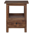 Sengebord Brun 30 x 30 x 47 cm Solid genbrugs træ