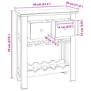 Kabinet Brun 60 x 30 x 70 cm Solid genbrugs træ
