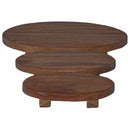 Plante Stool 3 pcs Brun Mahogni Træ
