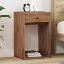Sengebord med skuffe Brun 63 x 30 x 79 cm Massiv Mahogni