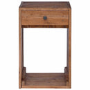 Sengebord med skuffe Brun 63 x 30 x 79 cm Massiv Mahogni